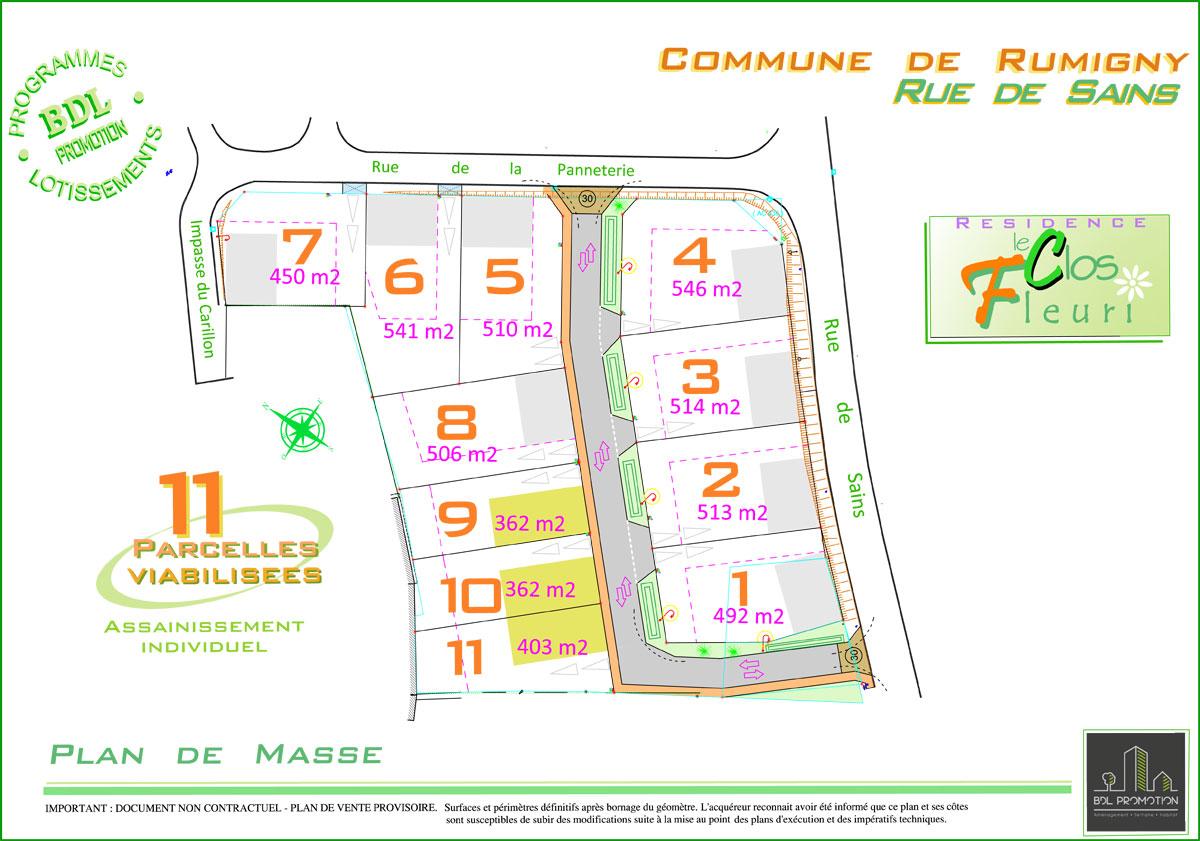 Lotissement de 11 parcelles à Rumigny, le Clos Fleuri